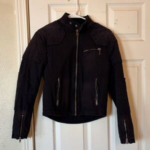 Black Jacket with Zipper Details